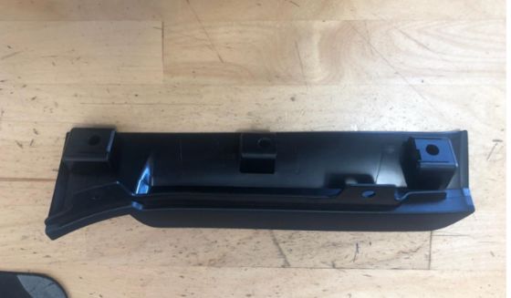 Carenagem do volante esquerdo para Tesla Model X 2015-2021 Plástico preto