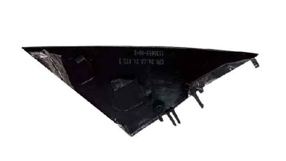 Cobertura do pilar A da janela esquerda para 2017-2023 Tesla Model 3 preto ABS plástico