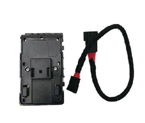 Interruptor do vidro do lado do motorista Tesla Preto Fosco com Fio 1081037-02-G