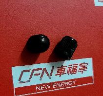 Capacetes de poeira TPMS Tesla Modelo 3/Y/X/S - Coberturas de válvulas de plástico preto