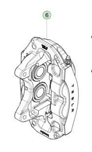 Pinça de freio dianteira esquerda Tesla Model 3 8008202-00-A 2017-2023