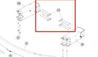 Parafuso M10-1.5X157 HF para Tesla Model 3/Y 1120775-00-A 1200MPa