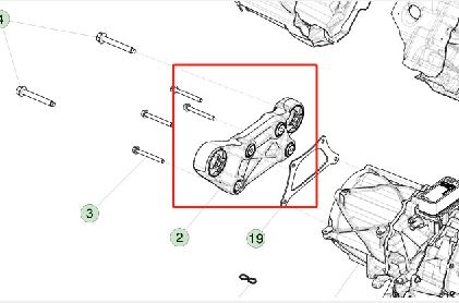 O modelo Tesla X Torque Reaction Arm 1500 N*m SDU-F 2015-2021