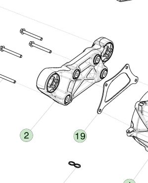 Braço de reação de torque SDU-F Tesla MX/MS 1052783-00-C Capacidade de 1800 N*m