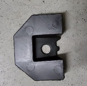 Suporte do Para-choque Traseiro Tesla Model S 2021+ Esq. 130mm x 35mm