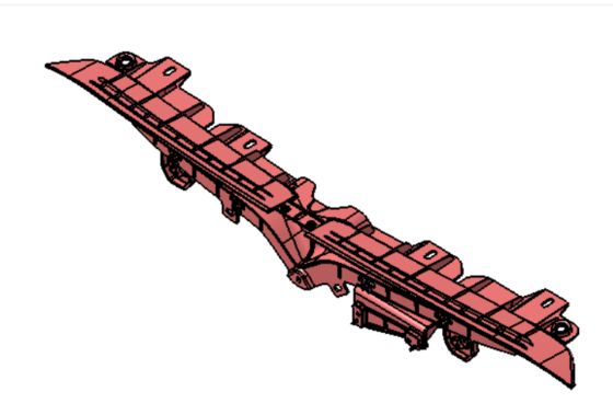 Tesla Modelo S 2021+ Porta-chave T Frente Preto Plástico 82x13x10mm