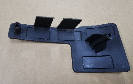 Tesla Model X 2021 Porta-luzes de nevoeiro esquerdo 18x9x5cm ABS preto